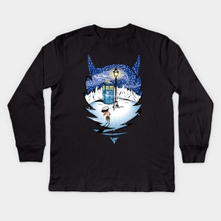 The Lion, The Witch, and The Doctor Kids Long Sleeve T-Shirt